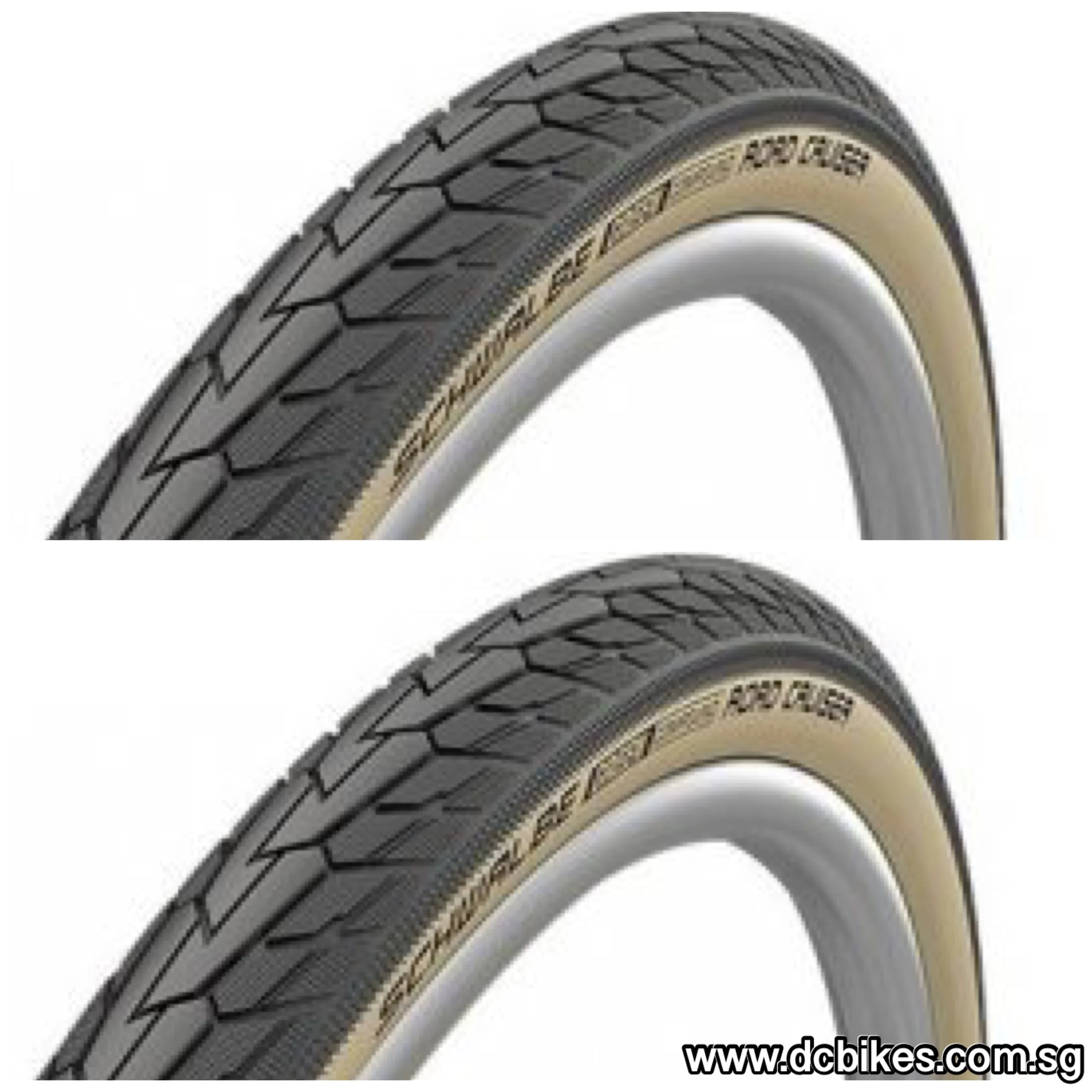 Schwalbe 26 X 1.75 Road Cruiser Skinwall | Black Wired Tyres Etrto : 47-559 (2 Tires)