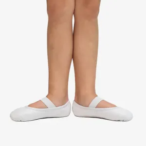 SD70 White Full Sole Leather Ballet Shoe