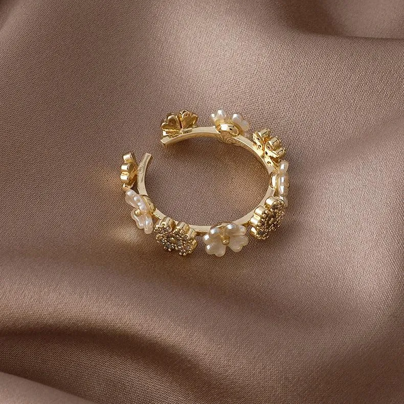 Shell Flower Ring