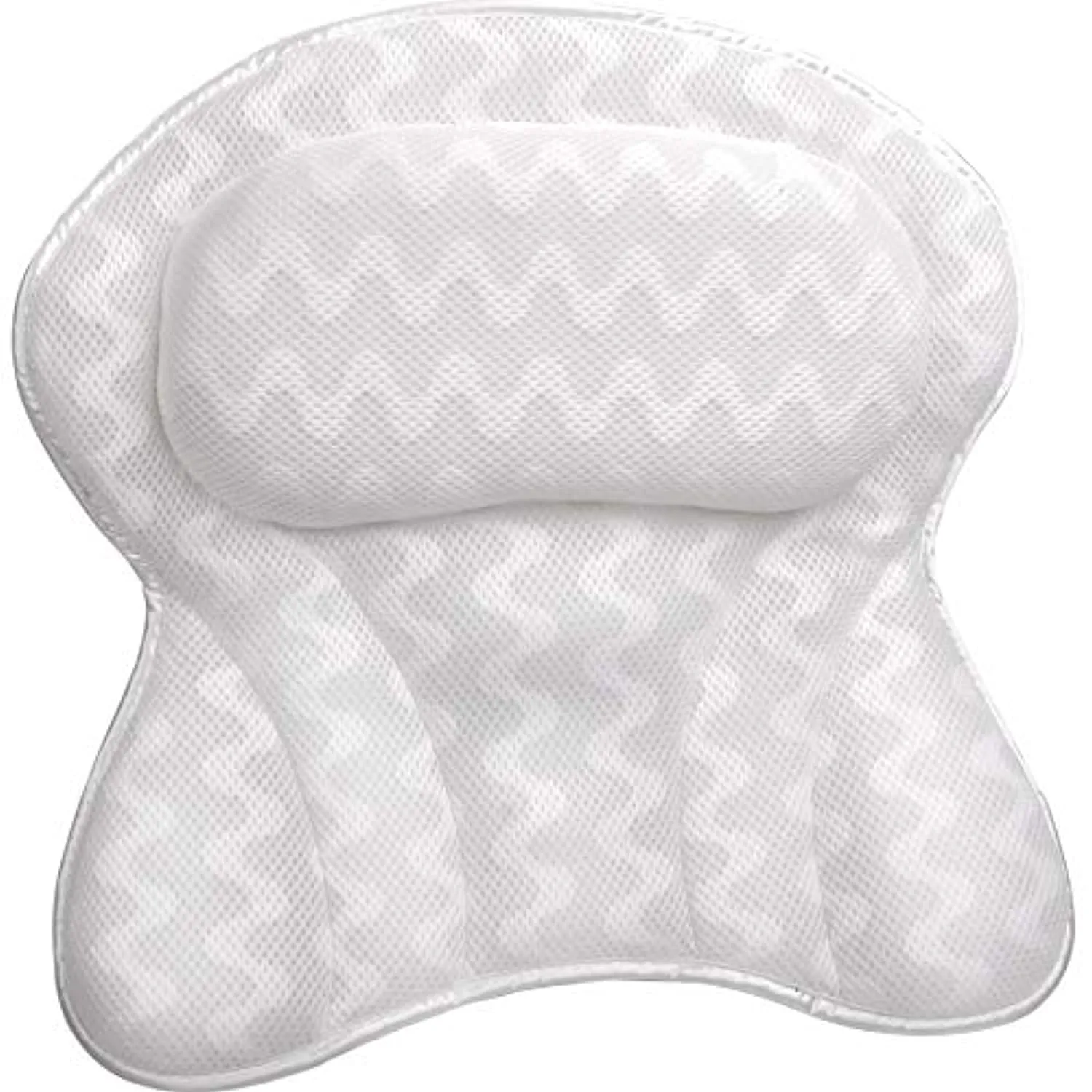 Sierra Concepts Bath Pillow Spa Bathtub Ergonomic for Tub, Neck, Head, Shoulder Pillows Support Cushion Headrest - Luxury Soft 3D Mesh   Strong Grip Suction Cups Soaking Large, Paradise