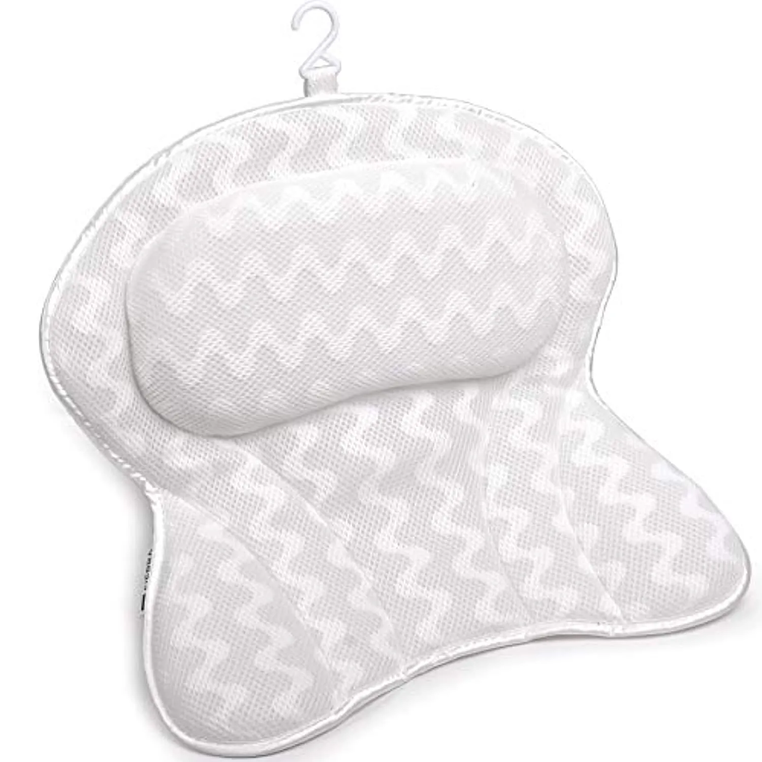 Sierra Concepts Bath Pillow Spa Bathtub Ergonomic for Tub, Neck, Head, Shoulder Pillows Support Cushion Headrest - Luxury Soft 3D Mesh   Strong Grip Suction Cups Soaking Large, Paradise