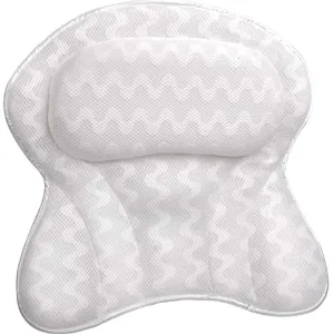 Sierra Concepts Bath Pillow Spa Bathtub Ergonomic for Tub, Neck, Head, Shoulder Pillows Support Cushion Headrest - Luxury Soft 3D Mesh   Strong Grip Suction Cups Soaking Large, Paradise
