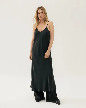 SILK LAUNDRY | 90s Slip Dress | Black