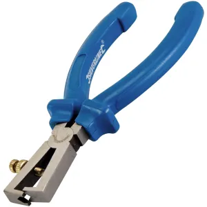 Silverline 160mm Wire Stripping Pliers V-Groove Adjustable Strippers