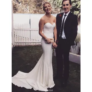 Simple Mermaid Sweetheart Long cheap Prom Dress, PD0600