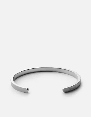 Singular Cuff, Matte Silver