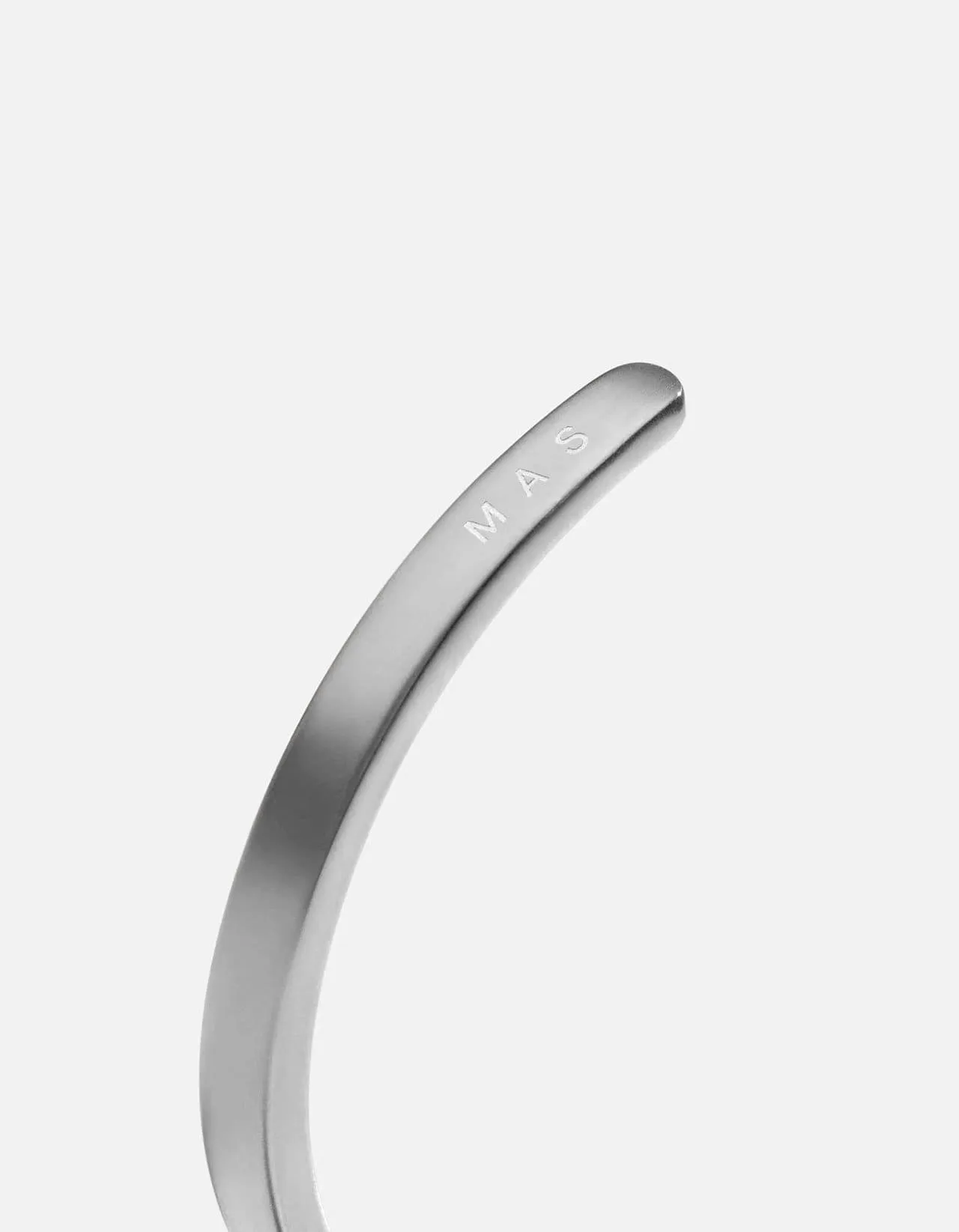 Singular Cuff, Matte Silver