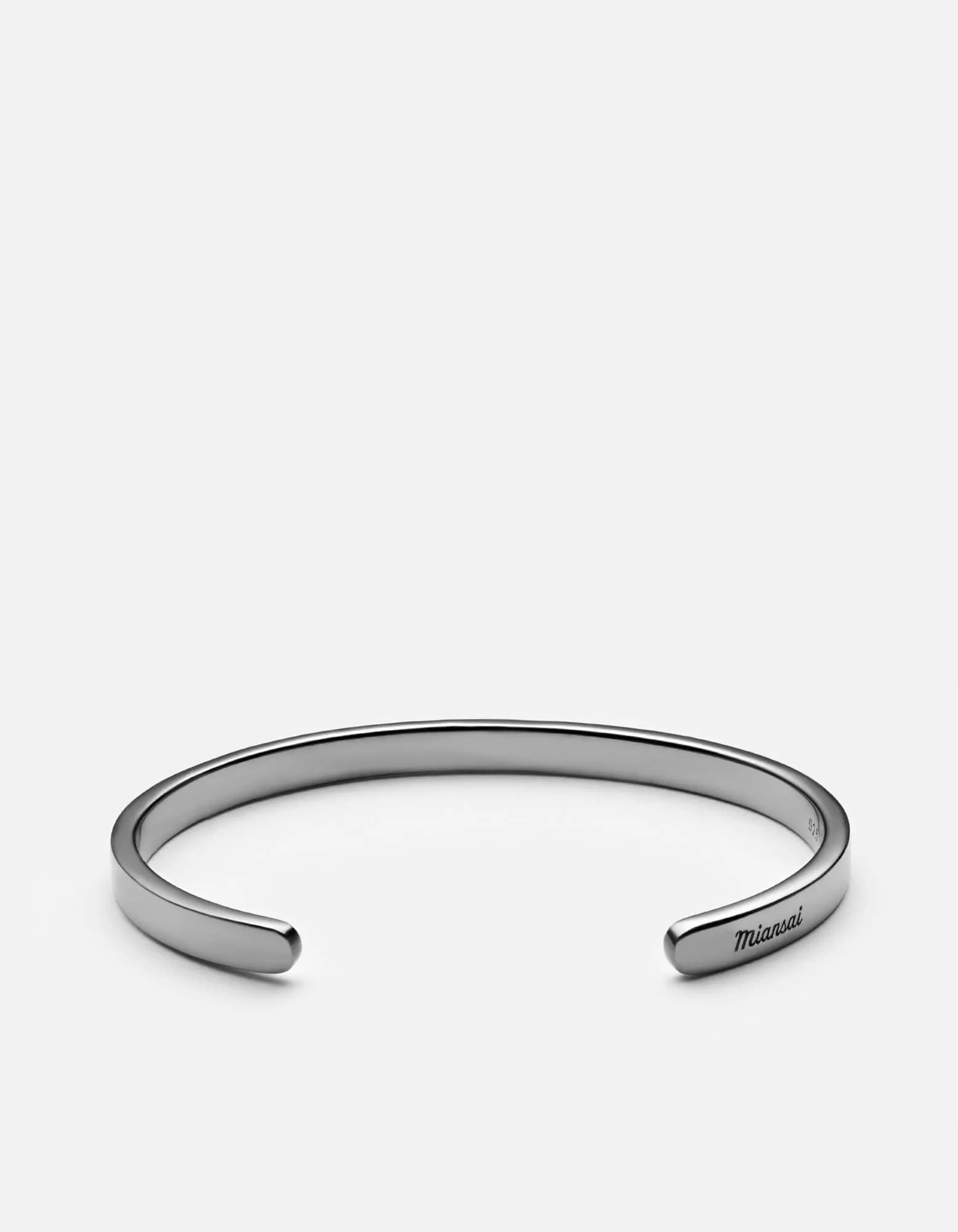 Singular Cuff, Polished Black Rhodium