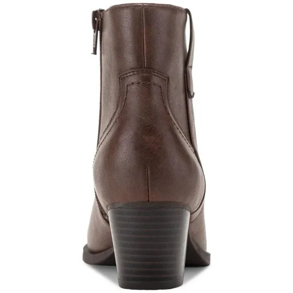 Size 8.5, 10, 11 - STYLE &amp; CO - Zipper Pointed Cowboy Western Boots NEW $80 msrp