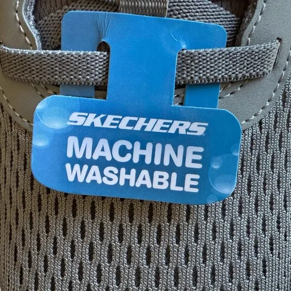 Skechers GO WALK 7 Slip-Ins Hands Free Extra Wide Fit Gray Orange Men's Sz 9 WW