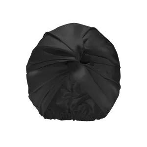 Slip Silk Turban Black