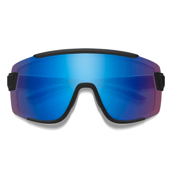 Smith Wildcat Sunglasses Matte Black || ChromaPop Low Light Rose Blue Mirror