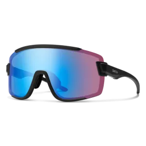 Smith Wildcat Sunglasses Matte Black || ChromaPop Low Light Rose Blue Mirror