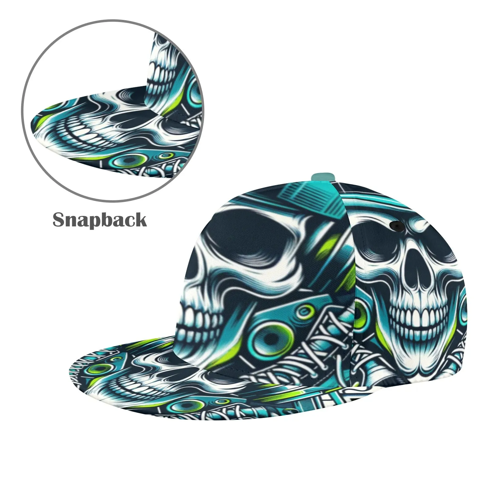 Sneakerhead Skull Snapback Hat