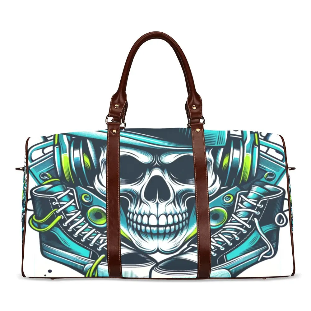 Sneakerhead Skull Waterproof Duffel Bag – Bold and Functional