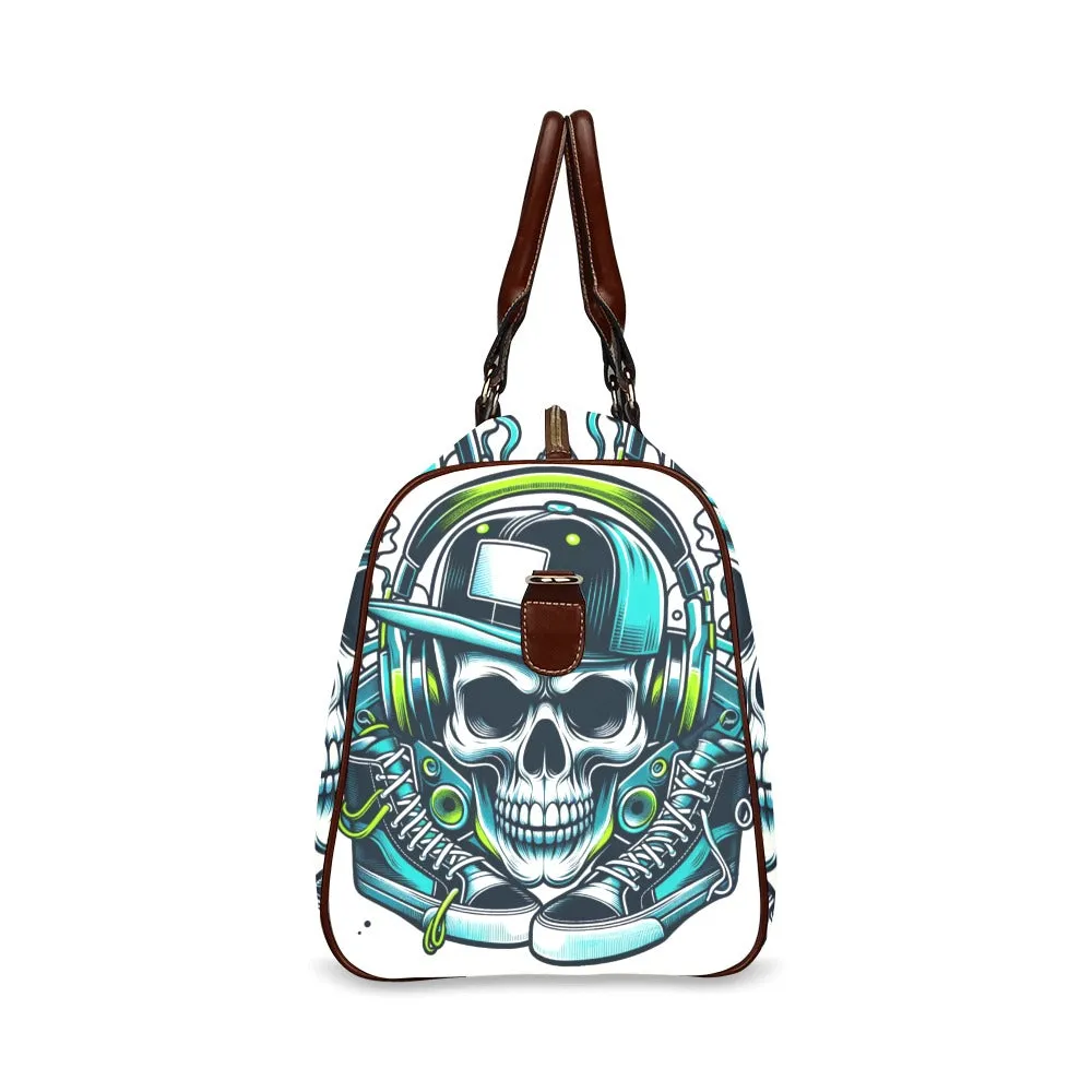 Sneakerhead Skull Waterproof Duffel Bag – Bold and Functional