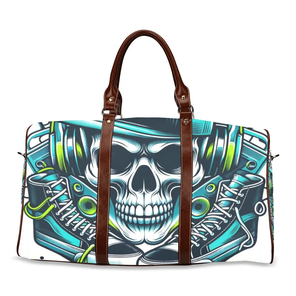 Sneakerhead Skull Waterproof Duffel Bag – Bold and Functional