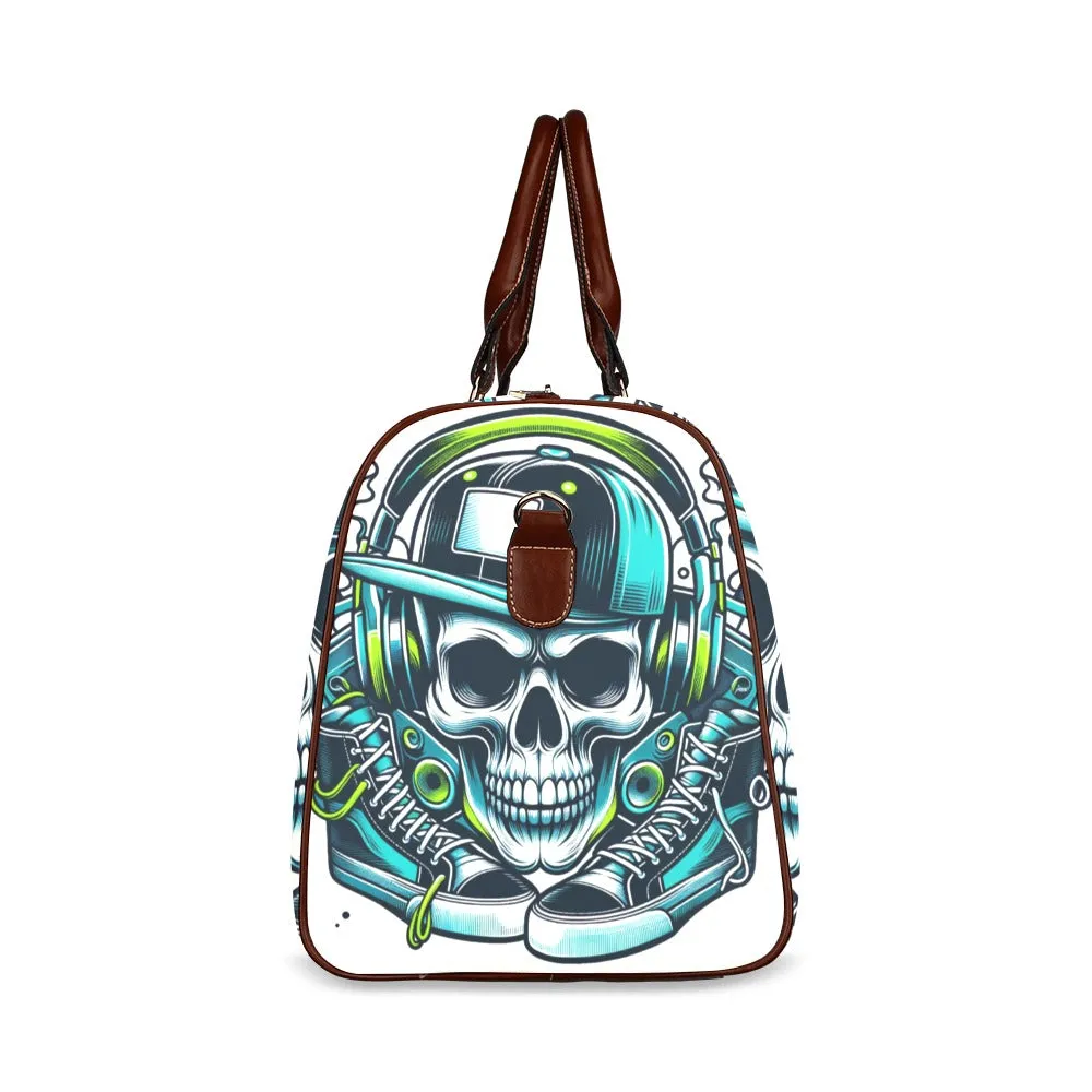 Sneakerhead Skull Waterproof Duffel Bag – Bold and Functional