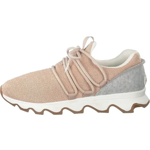 SOREL kinetic lace sneaker in pink/grey