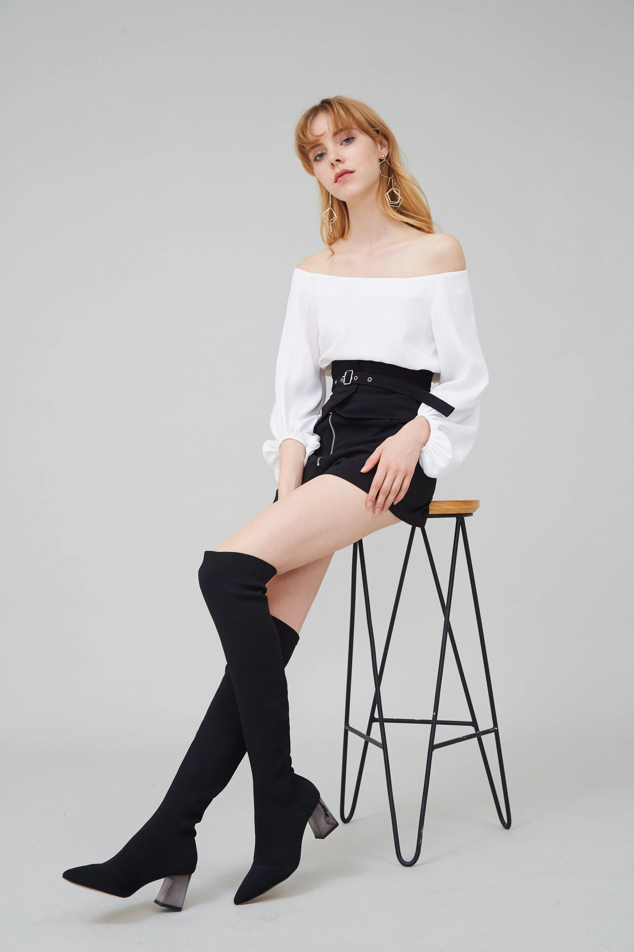 Soulmate Stretch-Knit Over-The-Knee Boots