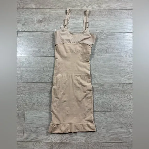 Spanx Cream Slip Sculpting Open Bust Shapewear