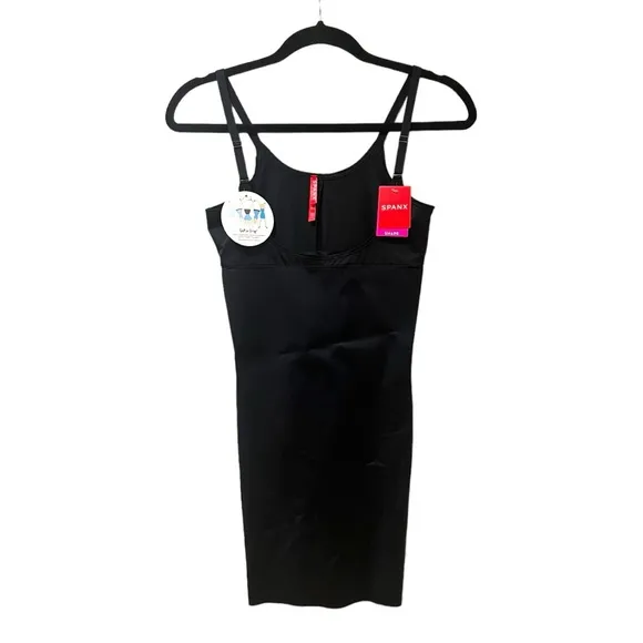 Spanx Open Bust Full Sculpting Slip in Very Black (S)
