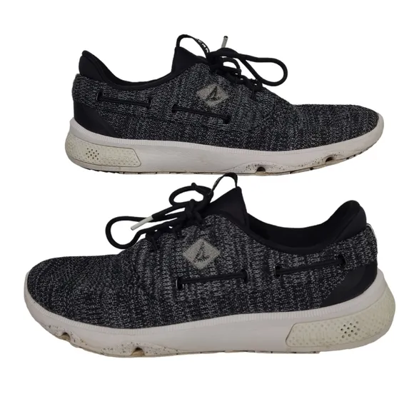 Sperry Grey, Black &amp; White Casual Athleisure Sneakers Shoes