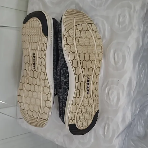 Sperry Grey, Black &amp; White Casual Athleisure Sneakers Shoes