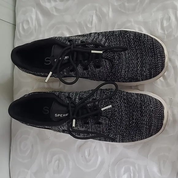 Sperry Grey, Black &amp; White Casual Athleisure Sneakers Shoes