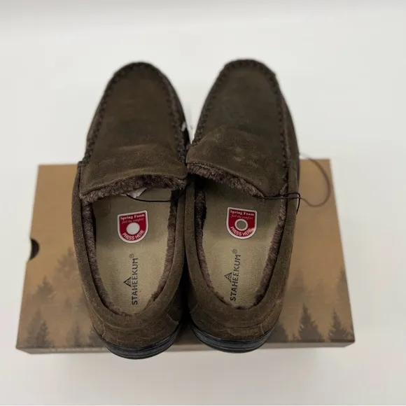 Staheekum Men's Glacier Slipper, Chocolate, Size 8, New