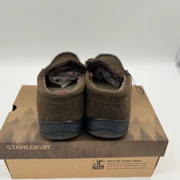 Staheekum Men's Glacier Slipper, Chocolate, Size 8, New