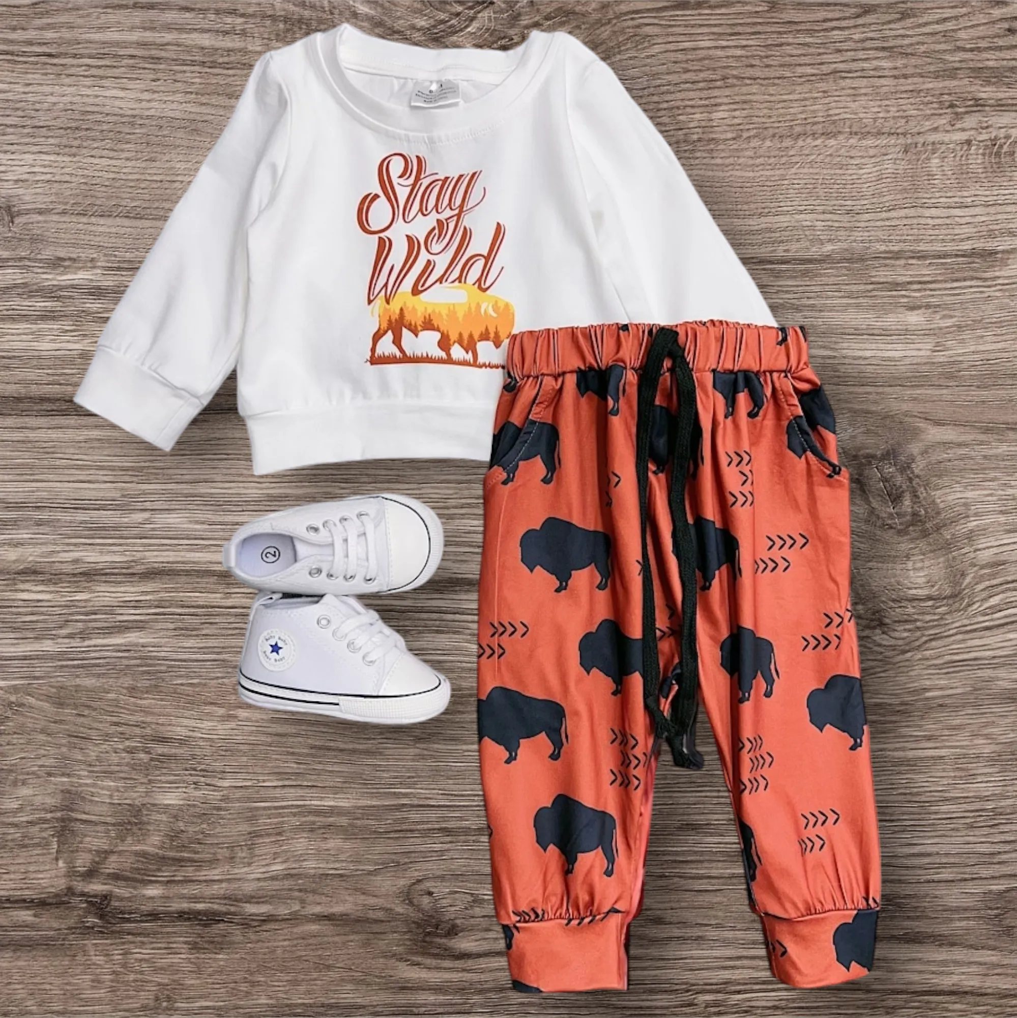 Stay Wild Boys 2 Piece Set