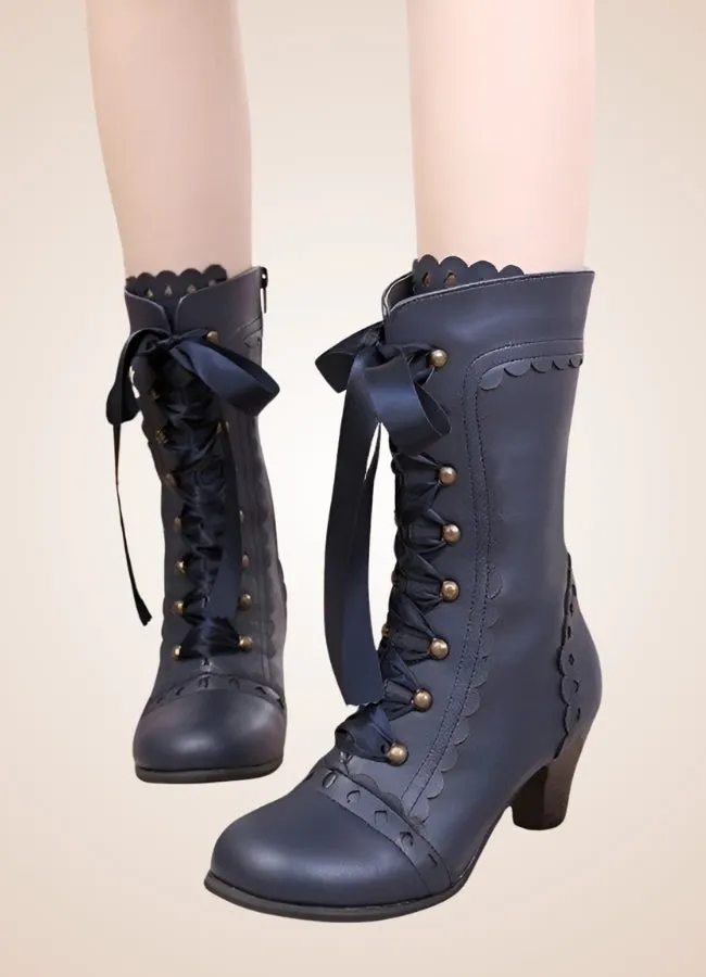 Steampunk Japanese Style Boots