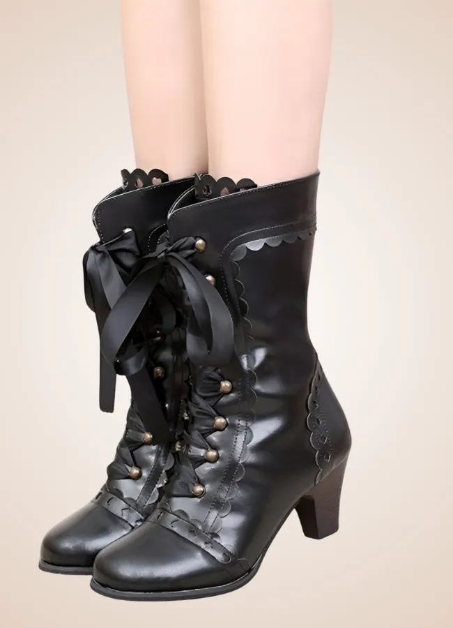 Steampunk Japanese Style Boots