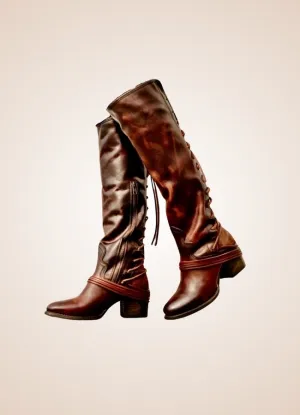 Steampunk Knee High Lace Boots