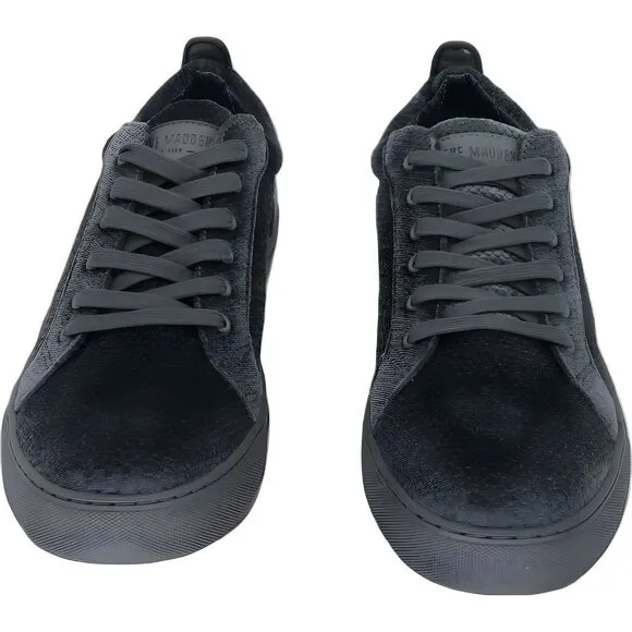 Steve Madden Yali Velvet Low-Top Grey Sneakers for Men Size 11