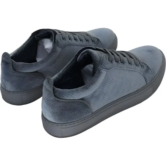 Steve Madden Yali Velvet Low-Top Grey Sneakers for Men Size 11