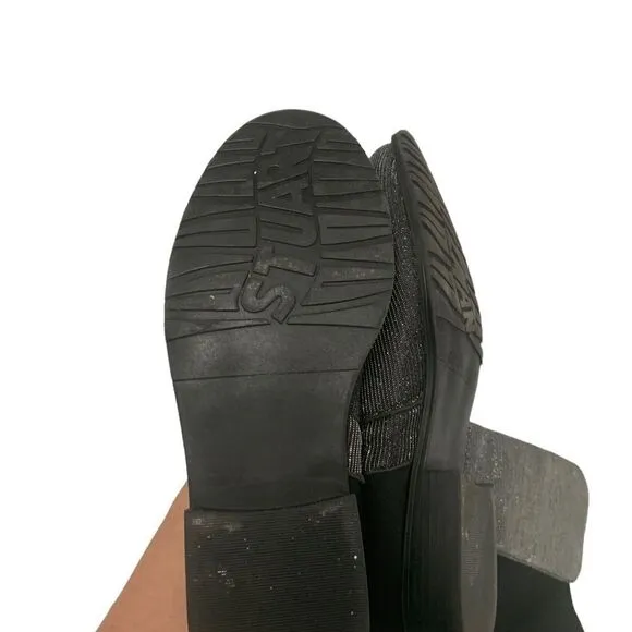 Stuart Weitzman 5050 Shimmer &amp; Black Noir Boots Size 5 (Girls)