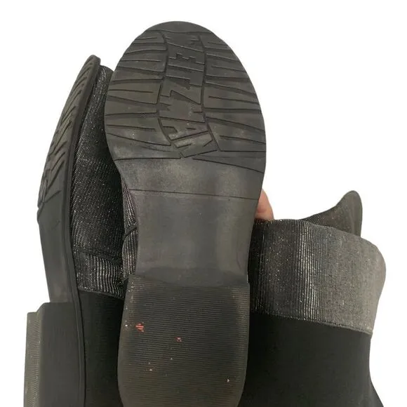 Stuart Weitzman 5050 Shimmer &amp; Black Noir Boots Size 5 (Girls)