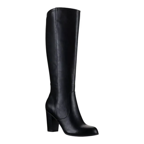 Style &amp; Co Women's Addyy Knee High Wide Calf Dress Boots Black Size 10