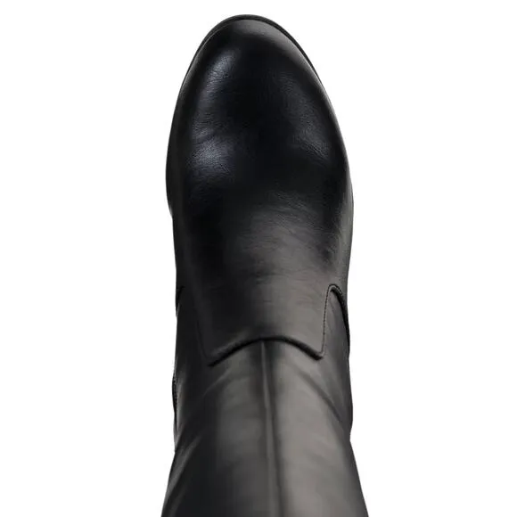 Style &amp; Co Women's Addyy Knee High Wide Calf Dress Boots Black Size 10