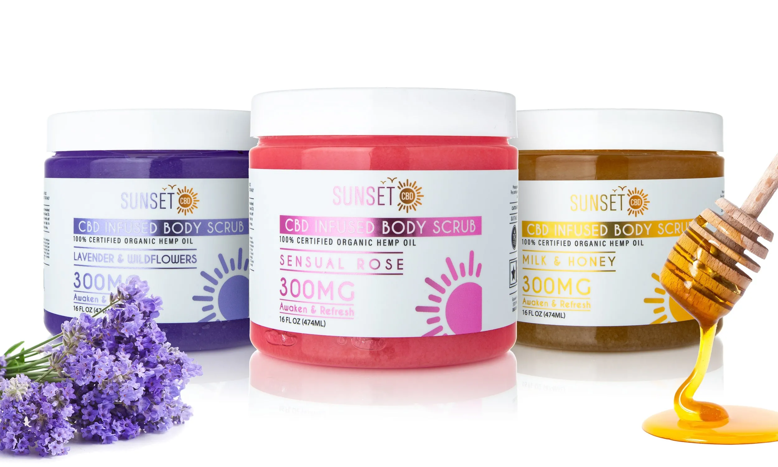 SUNSET CBD Body Scrubs