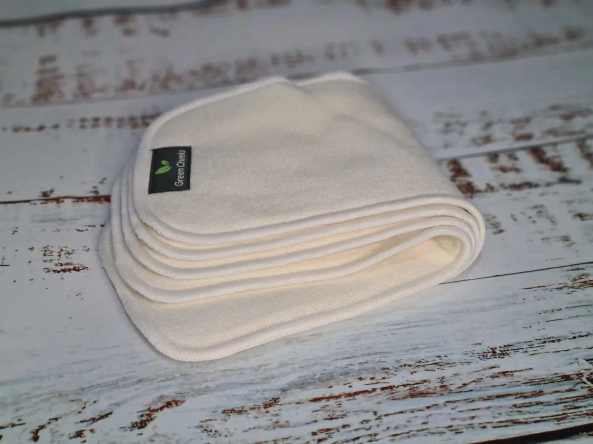 Super Absorbent Triple Layer Hemp Inserts - One piece Cloth Nappy Booster