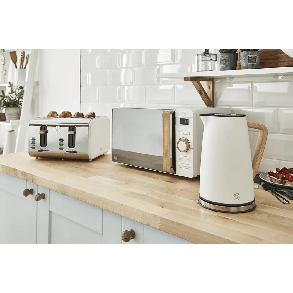 Swan Nordic White 2 Slice Electronic Toaster SNT2W