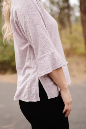 Sweetness And Light Ruffle Top In Soft Lavender