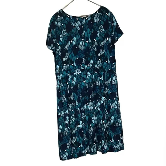 Talbots Short Sleeves Pleated Dress