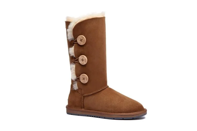 Tall Button Boots
