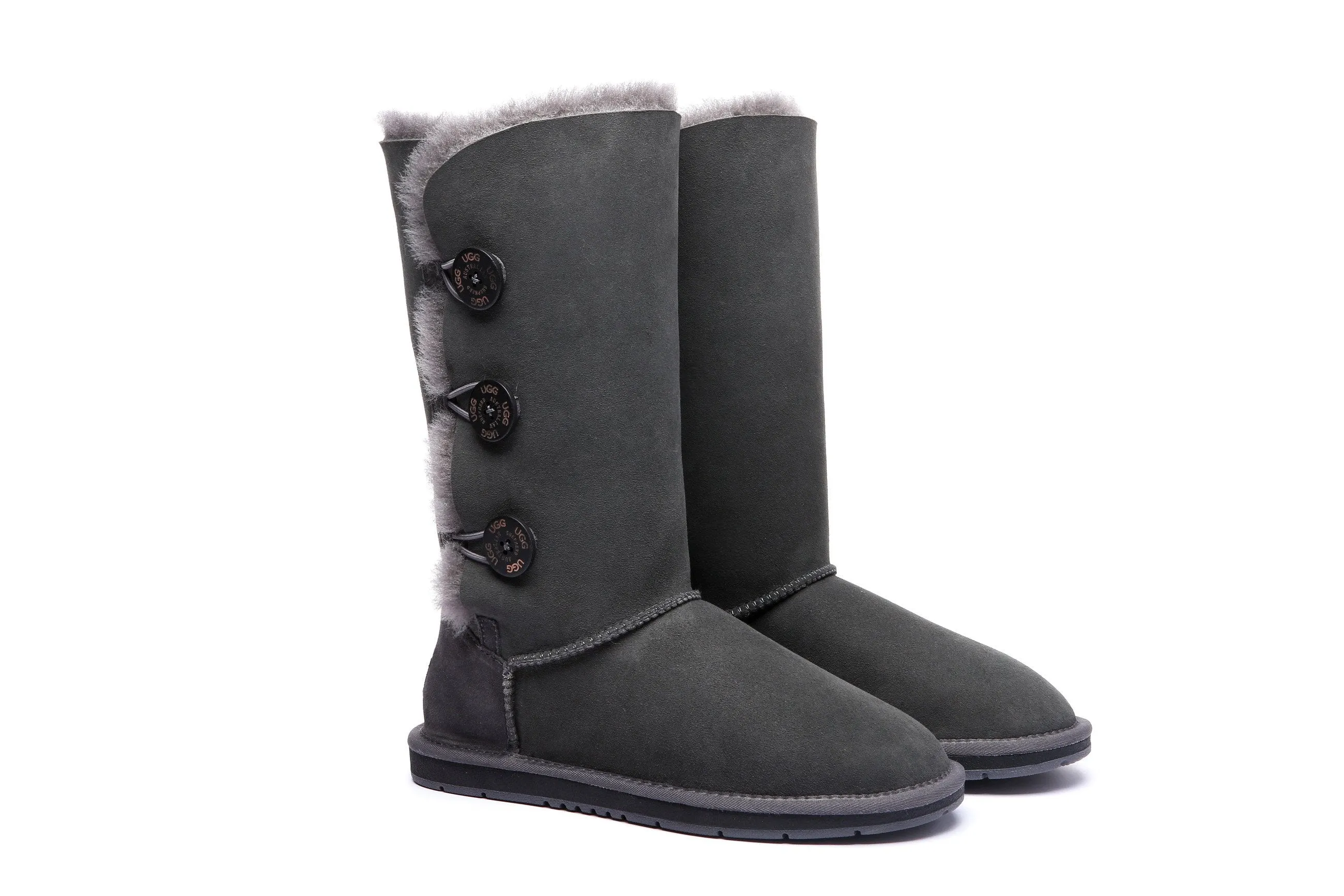 Tall Button Boots