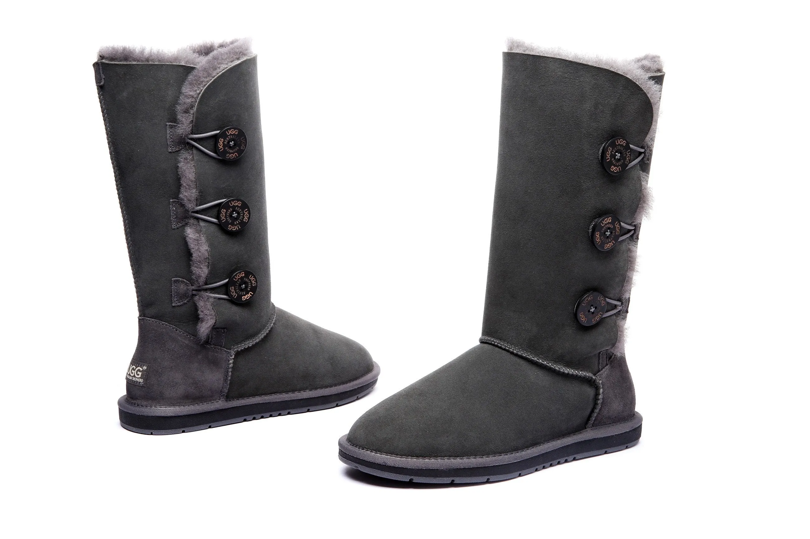 Tall Button Boots