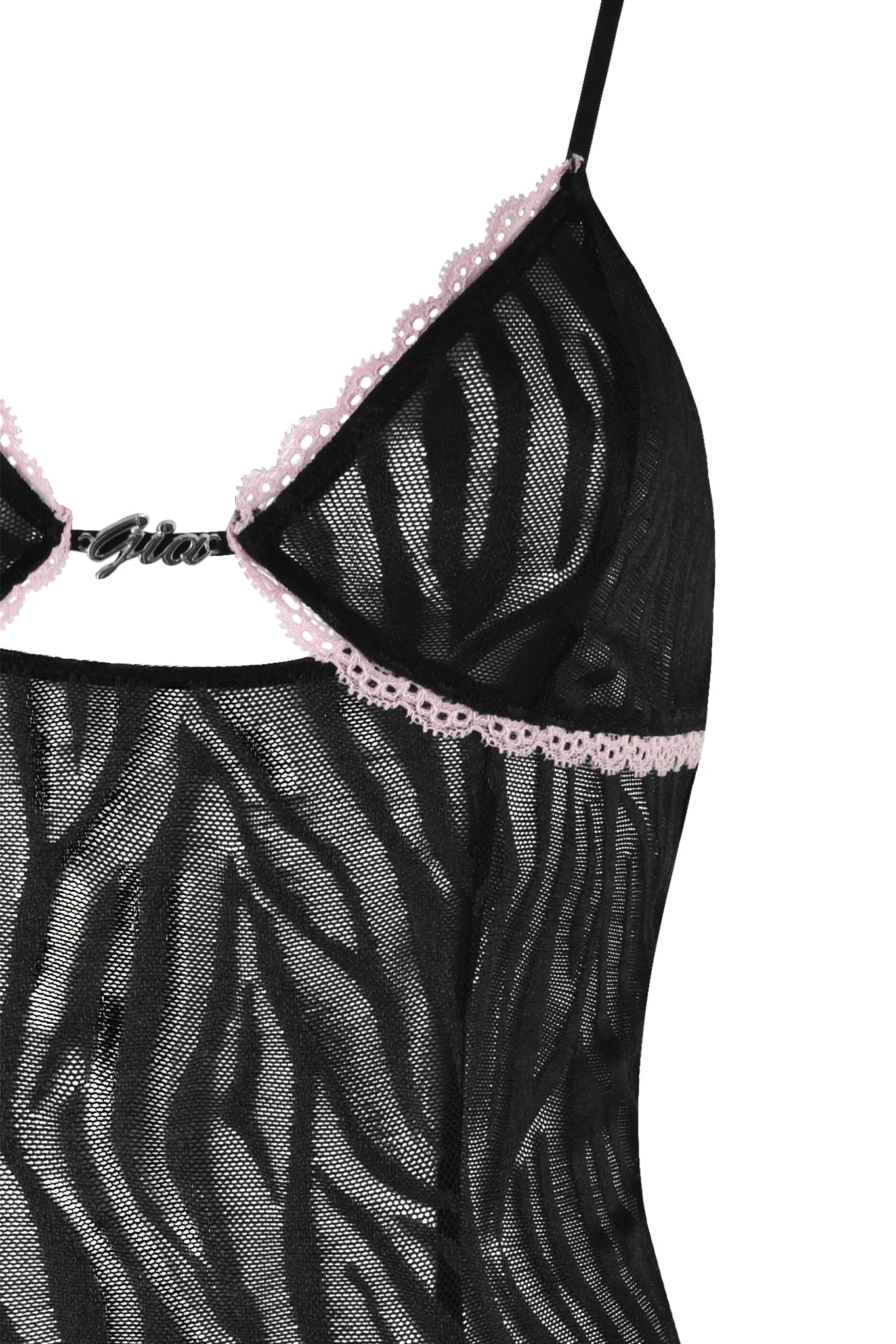 TARAJI SLIP DRESS - BLACK : ZEBRA
